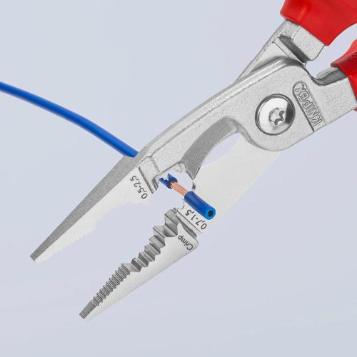 Knipex Pliers for Electrical Installation Insulated VDE Chrome-plated 200mm 13 86 200